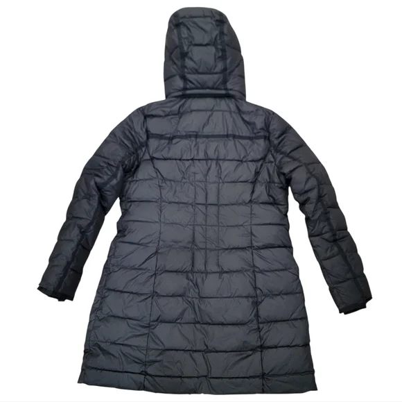 Denver Hayes Lightweight Puffer Jacket Black Hooded Winter Warm Women’s Large - Picture 16 of 17